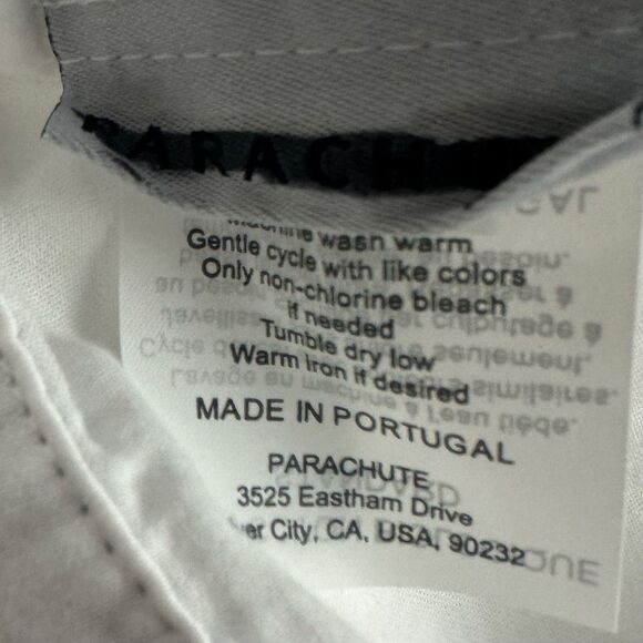 PARACHUTE Standard Size Pillowcase White Black - Picture 3 of 4